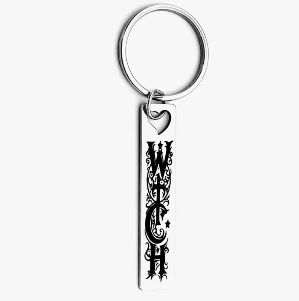 3/$25 WITCH Stainless Steel Keychain NEW